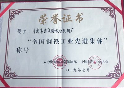 全國鋼鐵行業(yè)表彰先進(jìn)  釩鈦科技喜獲三項殊榮(圖3)