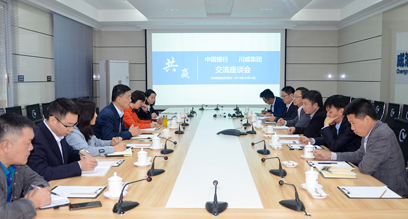 中國銀行朱鴻飛一行蒞臨川威集團(tuán)連界基地參觀交流(圖1)