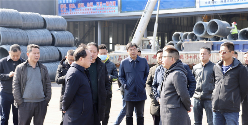 涼山州州委常委、西昌市市委書記馬輝視察通宇物流攀西（裝配建材）物流港(圖3)