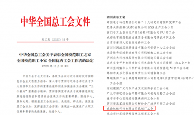 點(diǎn)贊！集團(tuán)公司再獲國家級(jí)榮譽(yù)！