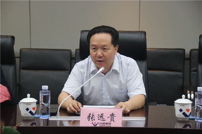 中鐵物資集團(tuán)總經(jīng)理、黨委副書記唐建勇一行到川威座談交流(圖2)